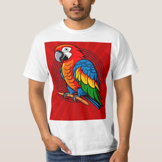 T - Shirt Parrot Bird (Vorderseite)