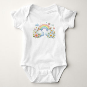 T-Shirt-Pastell-Frühling-Babybekleidung Baby Strampler