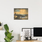 T-SHIRT Patriotic Sky Poster (Heimbüro)