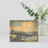 T-Shirt Patriotic Sky Postkarte (Stehend Vorderseite)