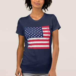 T - Shirt-Patriotischer Flaggenstern T-Shirt