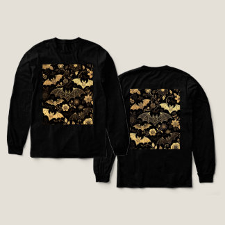 t-shirt pattern with golden bats Tri-Blend shirt