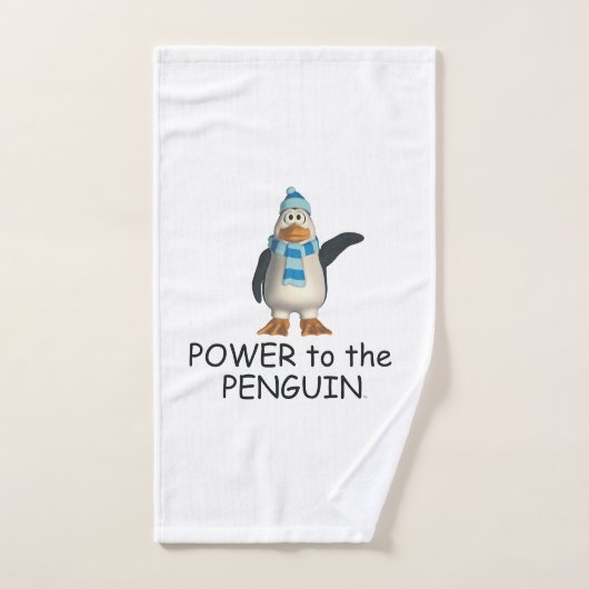 T-SHIRT Penguin-Power Badhandtuch Set (Handtuch)