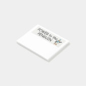 T-SHIRT Penguin-Power Post-it Klebezettel (angewinkelt)