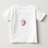 T - Shirt Personalisiert Pink Christmas Baby Jerse (Rückseite)