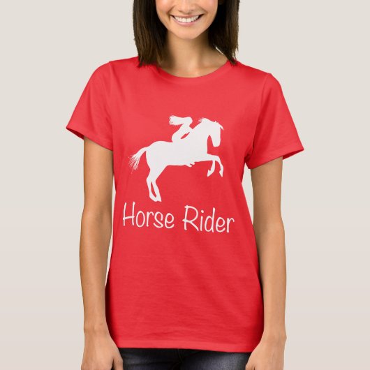 T - Shirt Pferderennfahrer (Vorderseite)