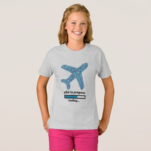 T - Shirt "Pilot im Gange" (Vorne ganz)