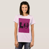 T - SHIRT PINK LIEBE FRAUEN MANDALA (Vorne ganz)