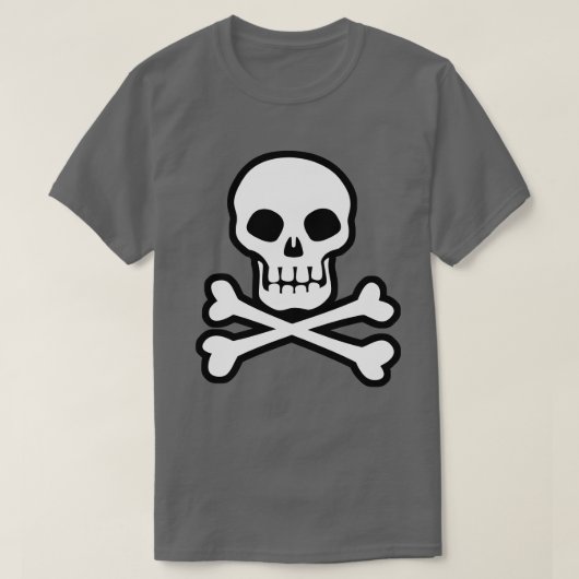 T - Shirt Pirate Skull und Crossbones (Design vorne)