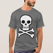 T - Shirt Pirate Skull und Crossbones (Vorderseite)