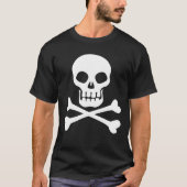 T - Shirt Pirate Skull und Crossbones (Vorderseite)