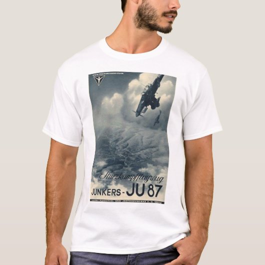 T - Shirt Plakat der Junkers Ju-87 Stuka (Vorderseite)