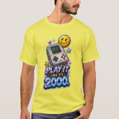 T-Shirt 'Play It Like It's 2000' (Vorderseite)