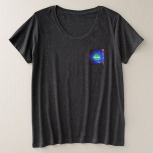 T - Shirt plus Größe Frauen FIBROMYALGIA DESIGN