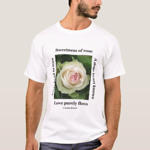 T - Shirt Poetic Rose von Ladee Basset