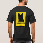 T - Shirt "Polizei-Hunde" 2-Sided (Rückseite)