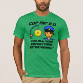 T - Shirt "POLIZIST NIP 2.0" (Vorderseite)
