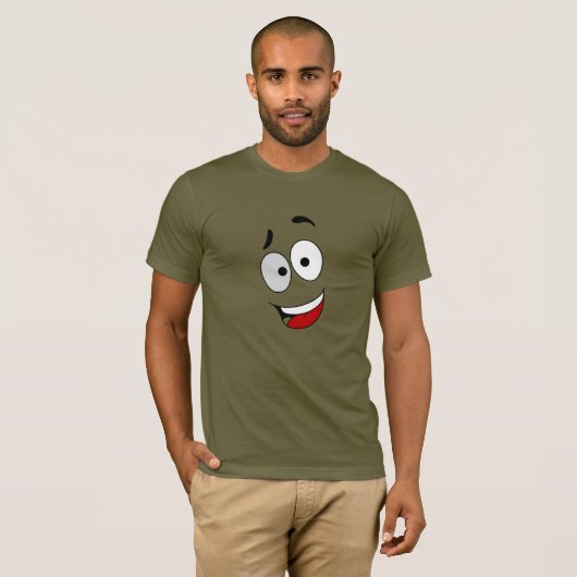 T - Shirt pour homme - Jasper - Un visage heureux (Vorne ganz)