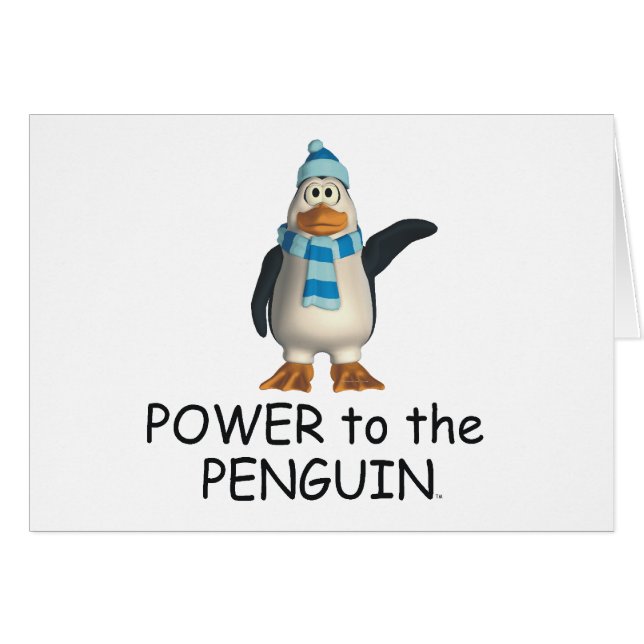 T-SHIRT Power zum Penguin (Vorderseite (Horizontal))