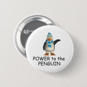 T-SHIRT Power zum Penguin Button (Vorne & Hinten)