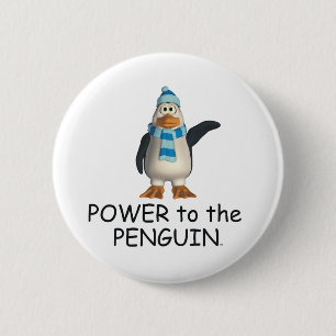 T-SHIRT Power zum Penguin Button