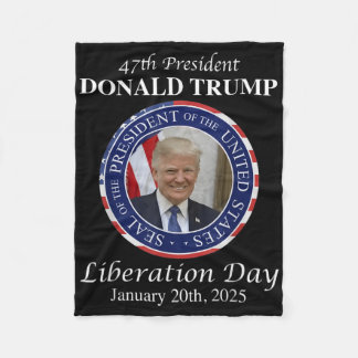 T-Shirt Präsident Donald Trump Li zum Tag der Befr Fleecedecke