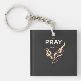 T-Shirt PRAY IN SPIRIT – Abstrakte Energie Glaube Schlüsselanhänger