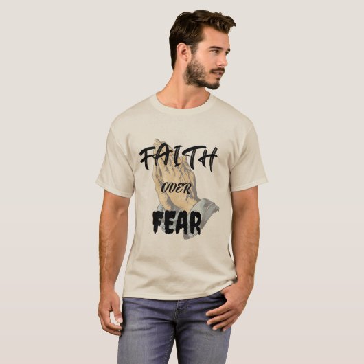  T - Shirt Praying Hands Christian (Vorne ganz)