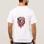 t-shirt print, white background, (Rückseite)