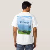 T-shirt — Privacy (Schwarz voll)