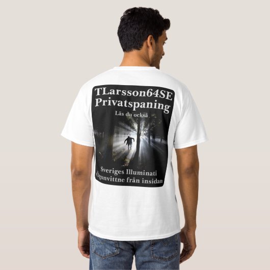 T-shirt — Privatspaning (Schwarz voll)