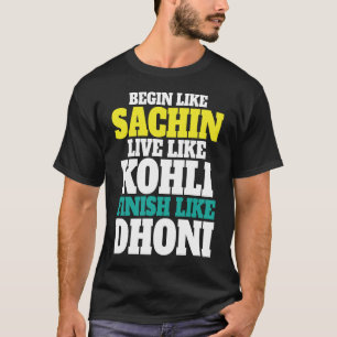 T-Shirt-Produkt mit Aufdruck für indische Cricket- T-Shirt