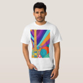T - Shirt "Psychedelic gitarre" (Vorne ganz)