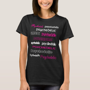 T-Shirt Psychedelic Rose und Leertaste
