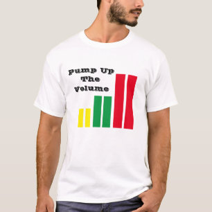 T - Shirt pumpen das Volumen auf