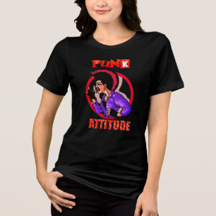 T-Shirt Punk Attitüde Tri-Blend Shirt