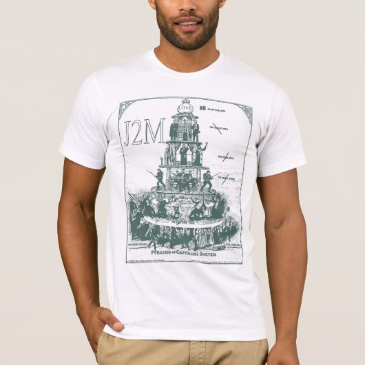 t-shirt pyramid of capitalism system J2M (Vorderseite)