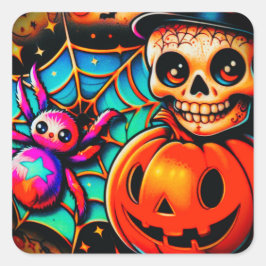 T - Shirt Quadratischer Aufkleber