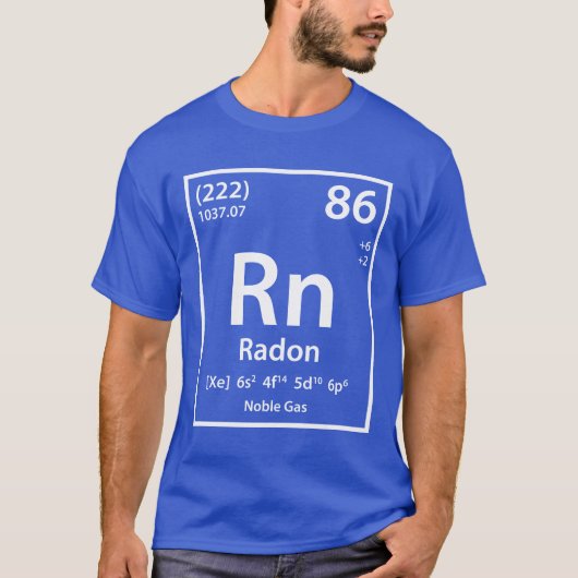T - Shirt Radon Element (weiß) (Vorderseite)