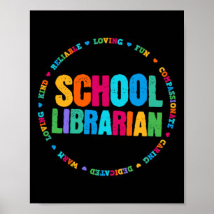 T-Shirt-Rainbow-Bibliothek-Eleganz Poster