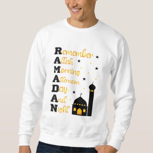 T-Shirt-RAMADAN Langarmshirt Sweatshirt (Vorderseite)