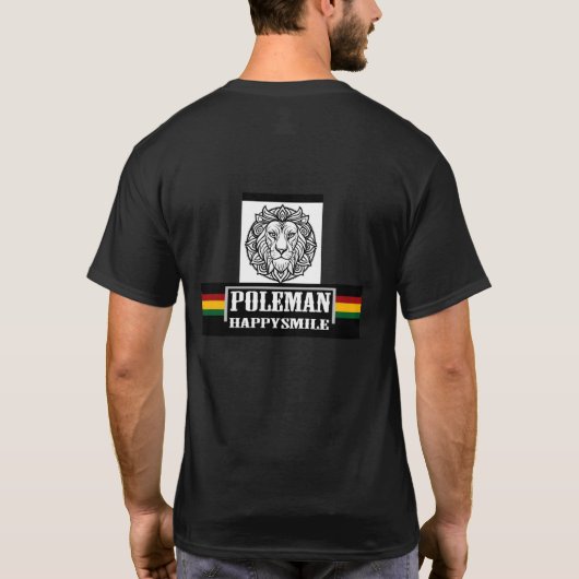 T - Shirt Rasta poleman (Rückseite)