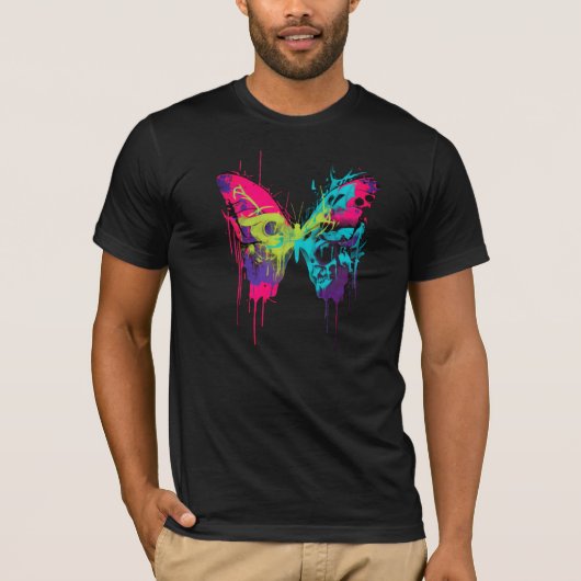 T-Shirt Rebel butterfly  (Vorderseite)