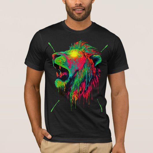 T-Shirt-Rebell-Löwe T-Shirt (Vorderseite)