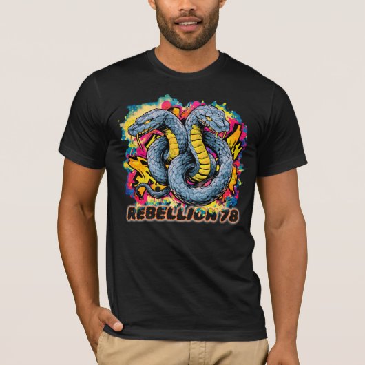 T-Shirt Rebellion Schlangen (Vorderseite)