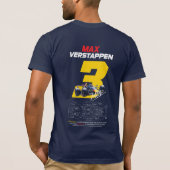 T-Shirt Red Bull Max Verstappen (Rückseite)