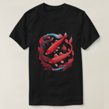 T - Shirt Red Koi Fish