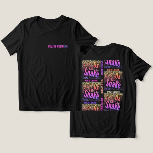 T-Shirt Reichtum und Weisheit Tri-Blend Shirt (Design Vorderseite & Rückseite)