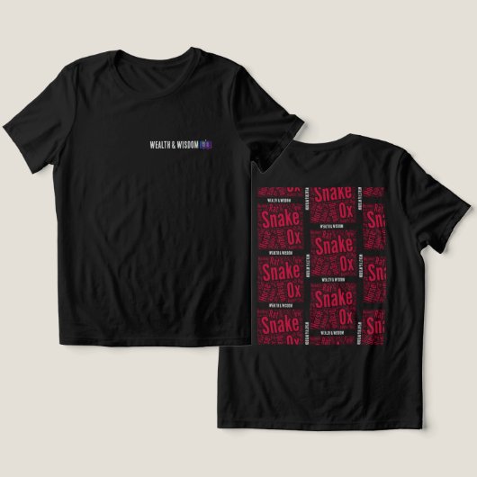 T-Shirt Reichtum und Weisheit Tri-Blend Shirt (Design Vorderseite & Rückseite)