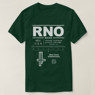 T - Shirt Reno Tahoe internationalen Flughafen-RNO